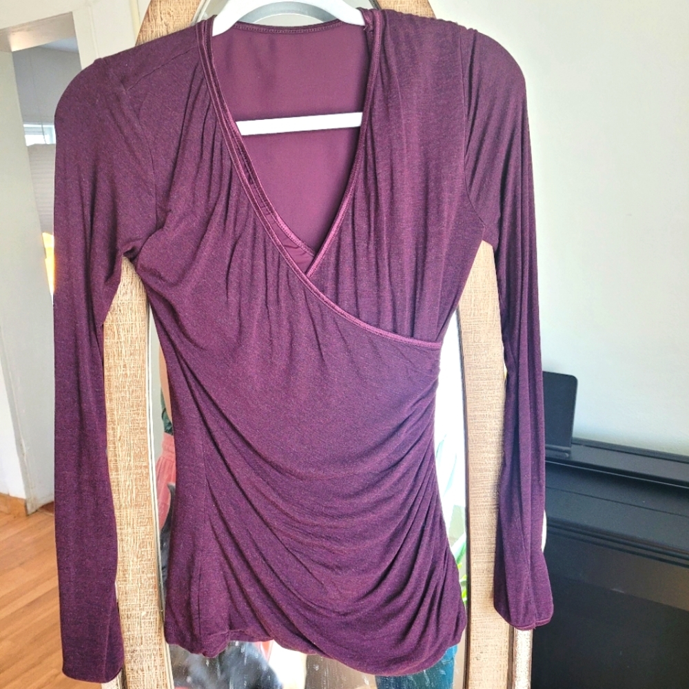 Wrap Burgundy Top size XS